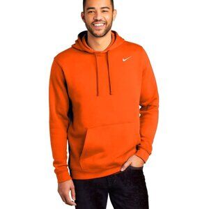 Like New Nike Men's Club Fleece Pullover Hoodie Orange Size M